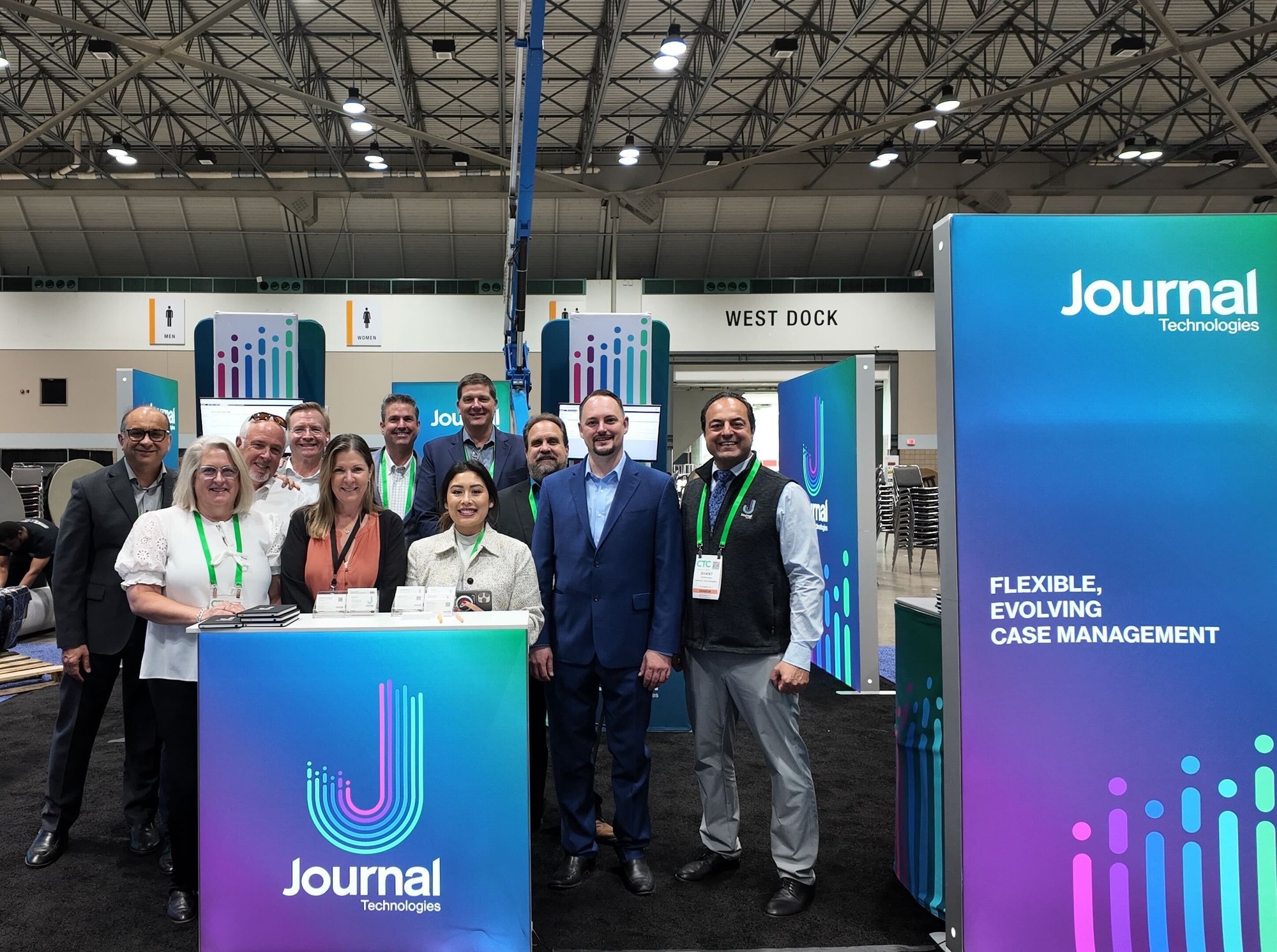 Journal staff at a conference Journal staff at a conference
